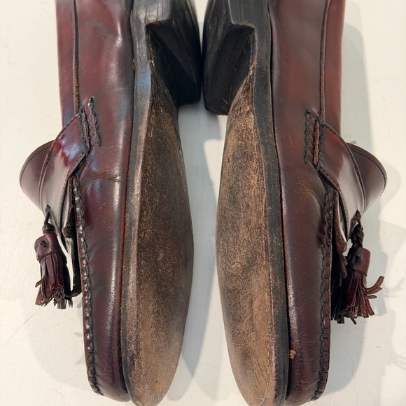 Classic Brown Loafers Burgundy Size 9 Goodyear Welt - Picture 4 of 6